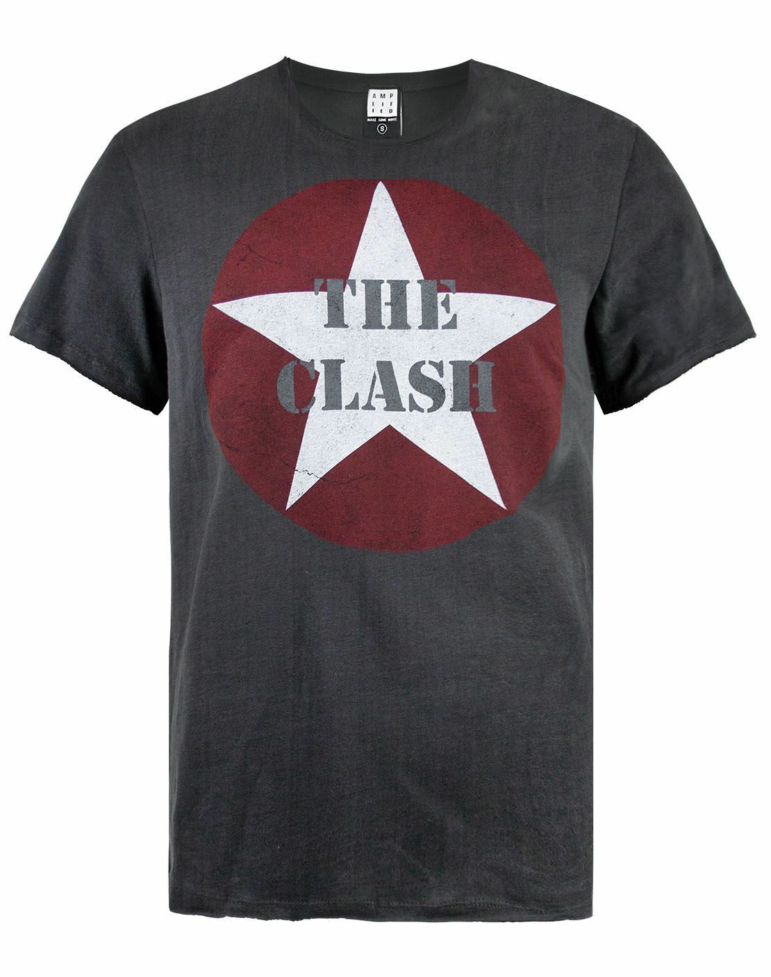 Amplified Clothing The Clash Mens Grey Short Sleeved T Shirt Vanilla amplified-clothing-the-clash-mens-grey-short-sleeved-t-shirt-vanilla
