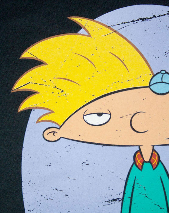 Nickelodeon Arnold Mens Black Short Sleeved T-Shirt