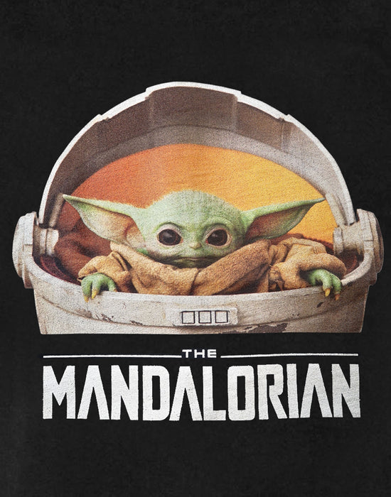 Star Wars Mandalorian Mens Black Short Sleeved T-Shirt