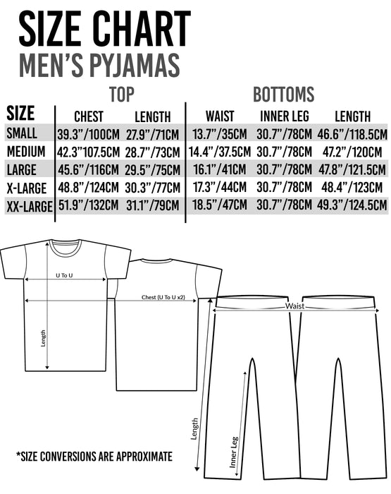 Coca Cola Mens White Short Sleeve Long Leg Pyjama Set