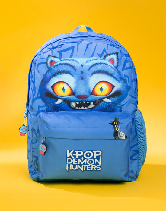 KPop Demon Hunters Derpy Tiger Unisex Kids Blue Backpack