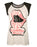 Junk Food Clothing Hot Lips Graphic Womens White Vest
