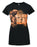 The Walking Dead Zombie Print With Tv Show Logo Womens Black Short Sleeved T-Shirt