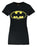 DC Comics Distressed Logo Womens Black Short Sleeved T-Shirt