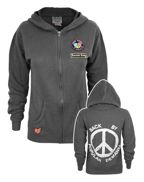 Junk Food Clothing Womens Grey Hoodie