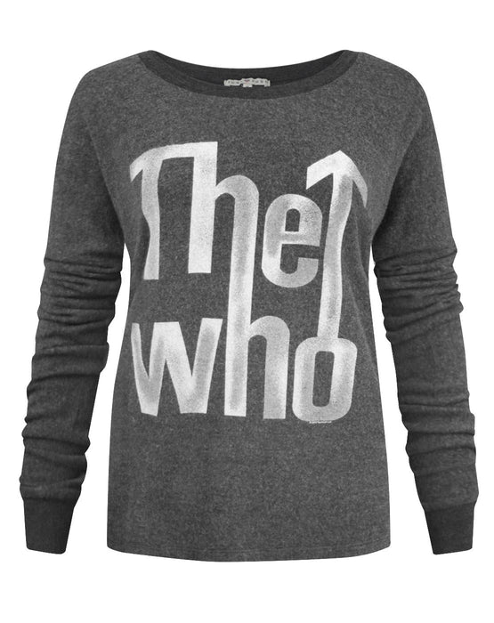 Junk Food Clothing The Who Womens Grey Oversized Short Sleeved T-Shirt