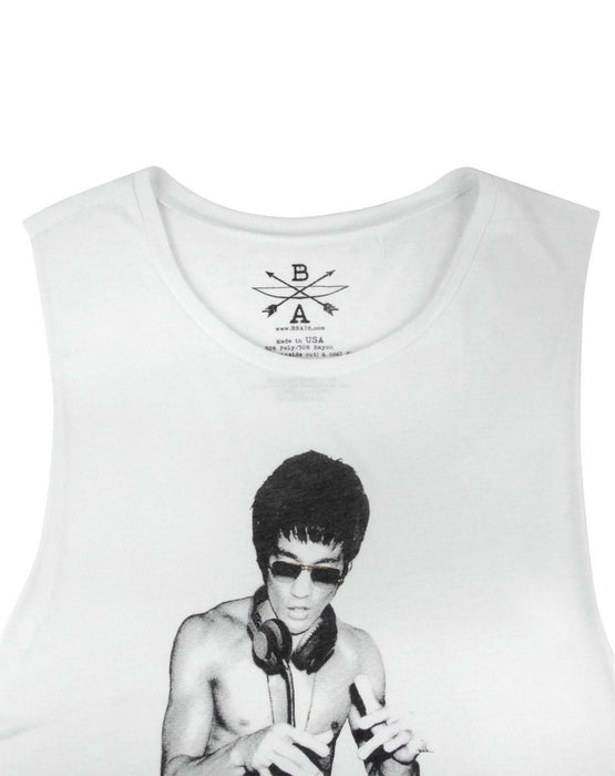 Bruce Lee Womens White Vest