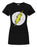DC Comics Batman Distressed Logo Womens Black Short Sleeved T-Shirt
