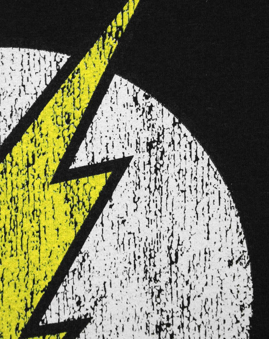 DC Comics Batman Distressed Logo Womens Black Short Sleeved T-Shirt