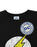 DC Comics Batman Distressed Logo Womens Black Short Sleeved T-Shirt