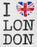 I Love London I Love London Text Womens White Short Sleeved T-Shirt