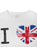 I Love London I Love London Text Womens White Short Sleeved T-Shirt