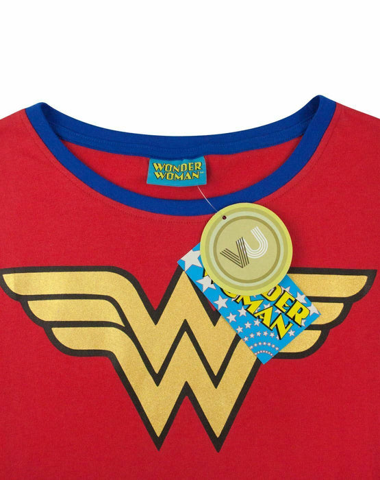 DC Comics Logo Womens Red Short Sleeved T-Shirt