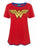 DC Comics Logo Womens Red Short Sleeved T-Shirt