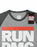 Run DMC Womens Grey Raglan Short Sleeved T-Shirt