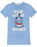 Disney Genie Womens Blue Short Sleeve Nightdress