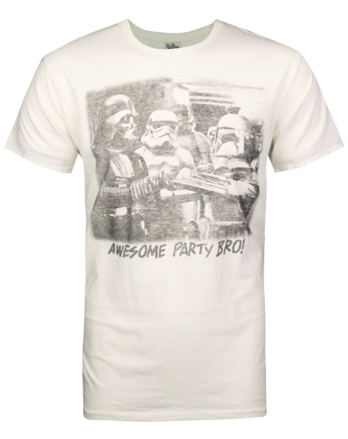 Junk Food Star Wars Awesome Party Bro Men's T-Shirt — Vanilla