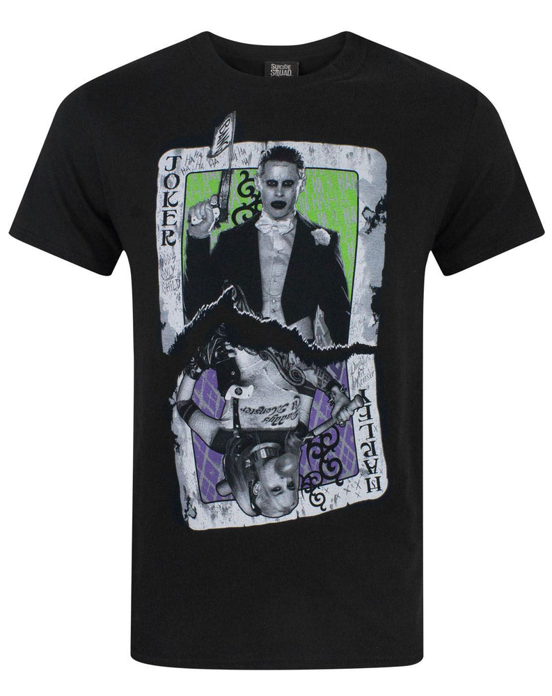 Suicide Squad Joker Harley Card Men's T-Shirt — Vanilla Underground