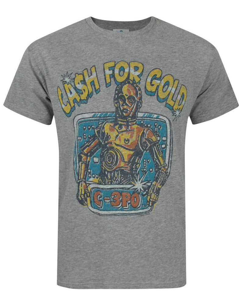 Junk Food Star Wars C3PO Cash For Gold Men's T-Shirt