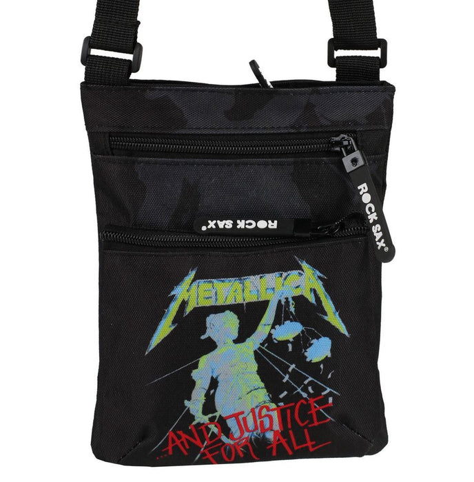Rock Sax Metallica Justice For All Black Band Body Bag