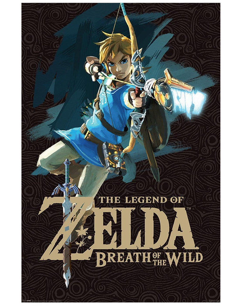 The Legend Of Zelda Breath Of The Wild Game Cover Poster
