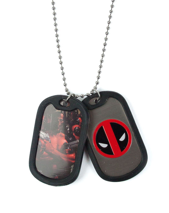 Marvel Deadpool Dogtags With Chain Necklace