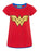DC Comics Wonder Woman Metallic Logo Girl's T-Shirt