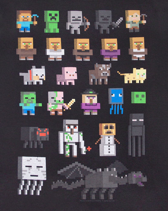 100% COTTON MINECRAFT T SHIRT - The Minecraft clothing is made from cotton and is cosy, light and very soft. Perfect for Minecraft gaming and for your spring or summer wardrobe, this shirt has standard short sleeves and a crew neck.