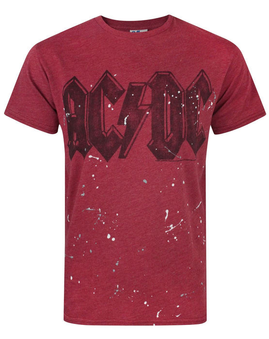 Junk Food AC/DC Spatter Logo Men's T-Shirt