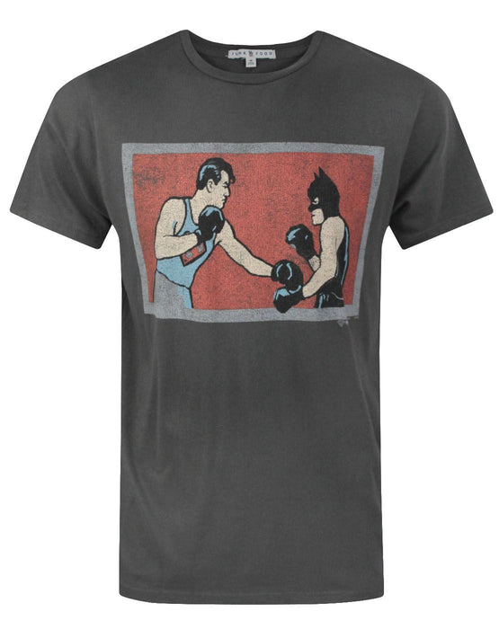 Junk Food Batman And Superman Boxing Men's T-Shirt