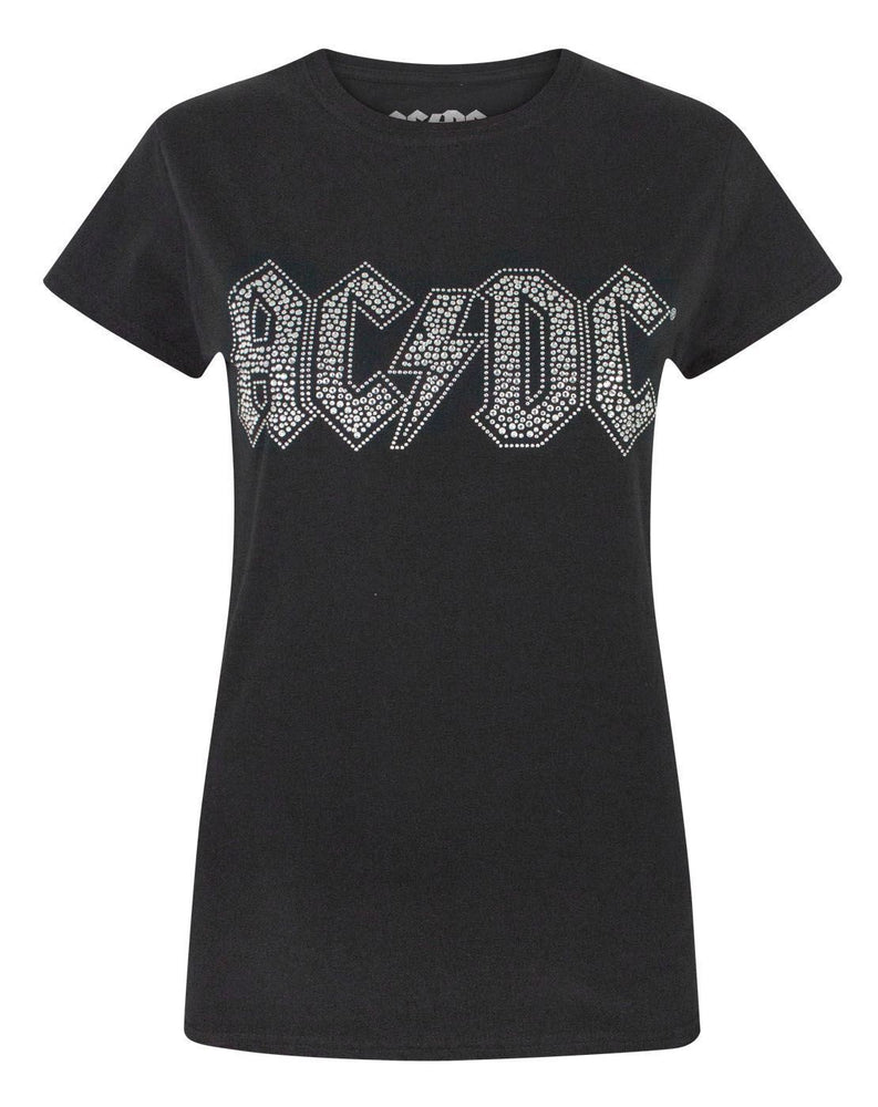 AC/DC Logo Women's Diamante T-Shirt