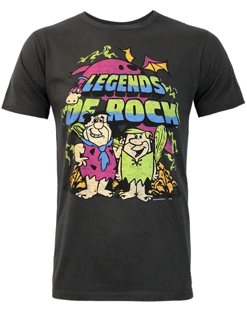 Junk Food The Flintstones Legends Of Rock Men's T-Shirt