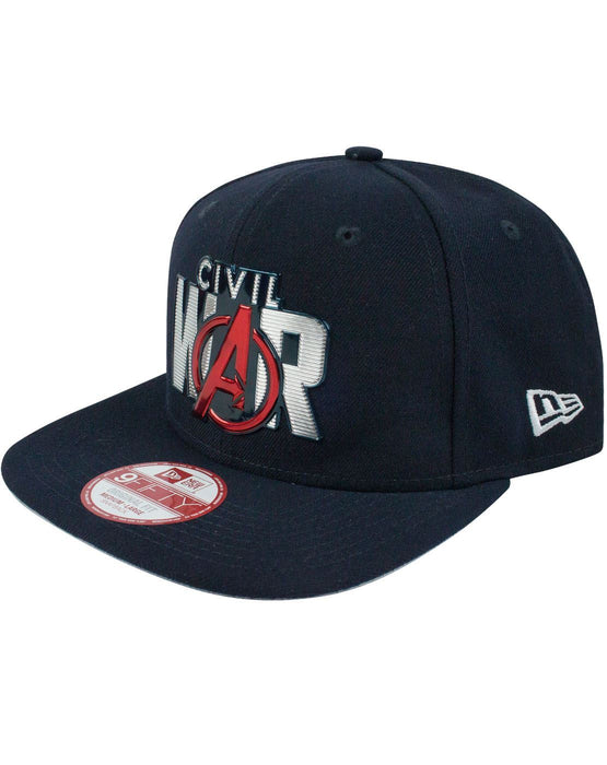 Gorra New Era Captain Marvel 9fifty Snapback - Diseño Comic Graphite Heather, Talla única