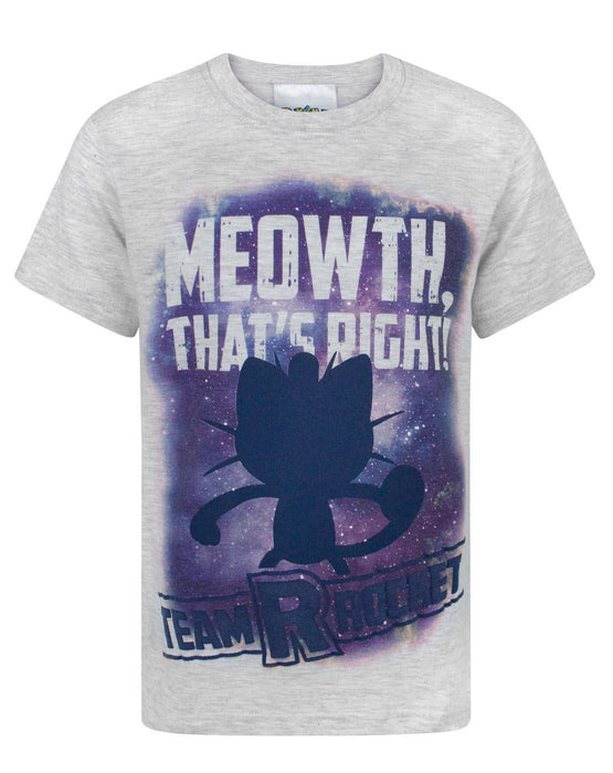 Pokemon Meowth That's Right Boy's T-Shirt