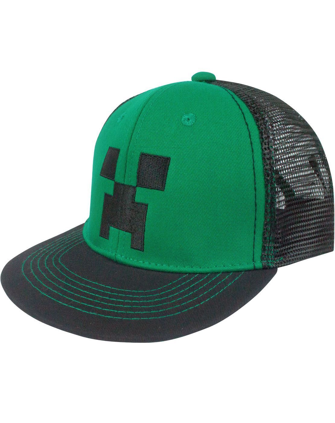 Minecraft Creeper Face Snapback Cap — Vanilla Underground