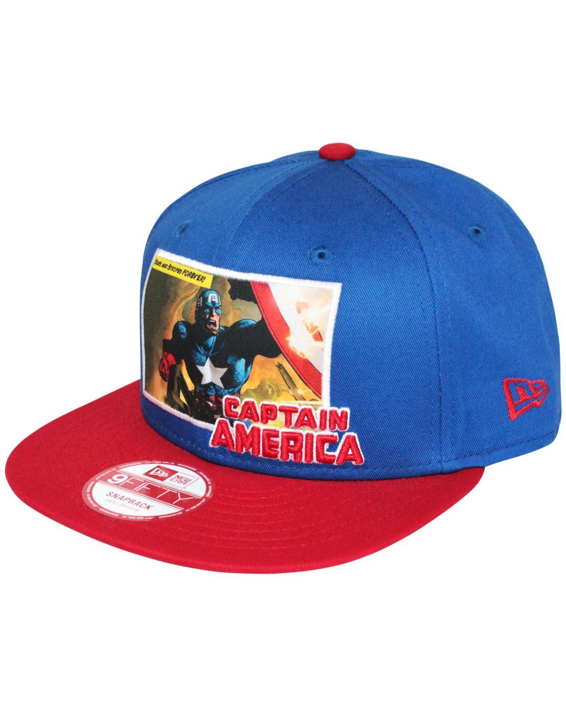 New Era 9Fifty Comic Panel Captain America Snapback Cap — Vanilla ...