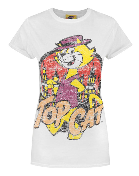 Top Cat Distressed Women's T-Shirt