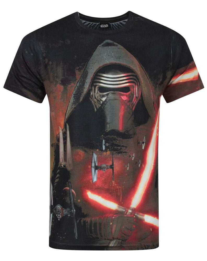 Star Wars Force Awakens Kylo Ren Lightsabre Sublimation Men's T-Shirt