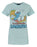 Junk Food Smurfs California Smurfin' Women's T-Shirt