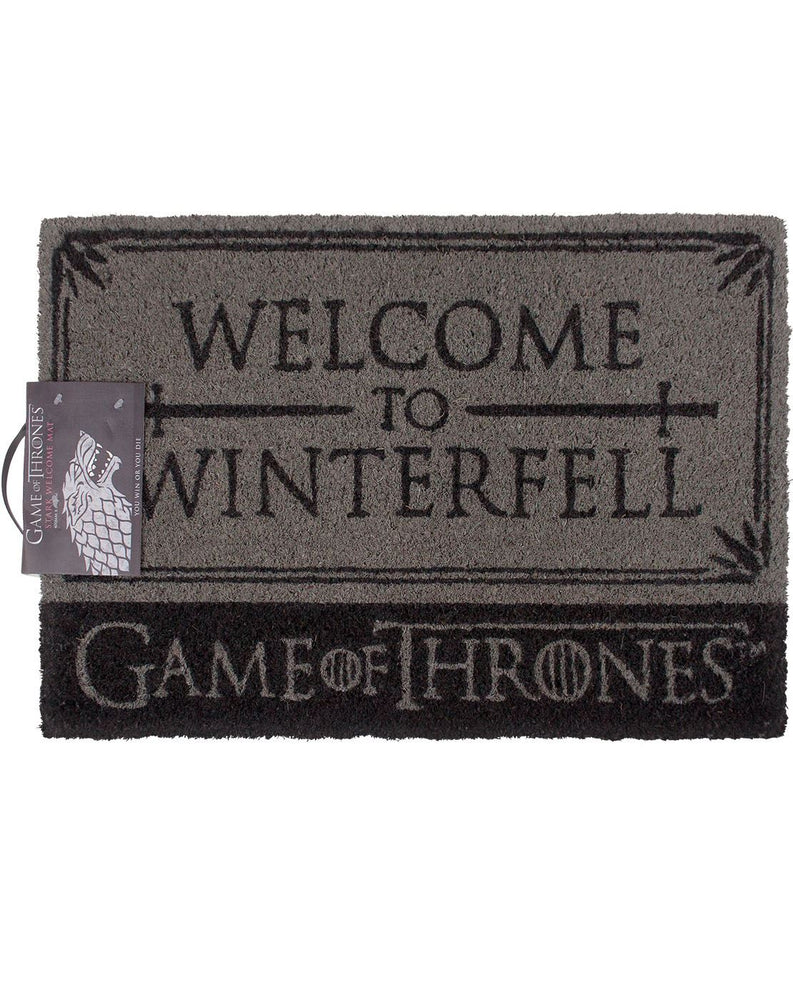 Game Of Thrones House Stark Welcome to Winterfell Door Mat