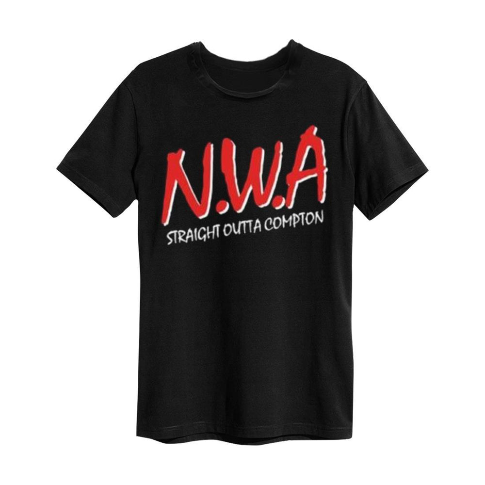 Amplified N.W.A Logo Men's Short Sleeve Charcoal T-shirt