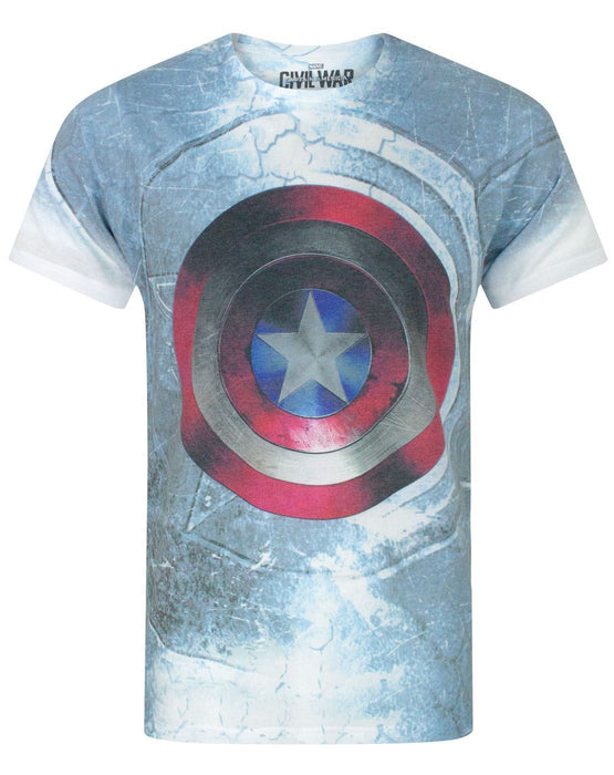 Captain America Civil War Shield Sublimation Men's T-Shirt