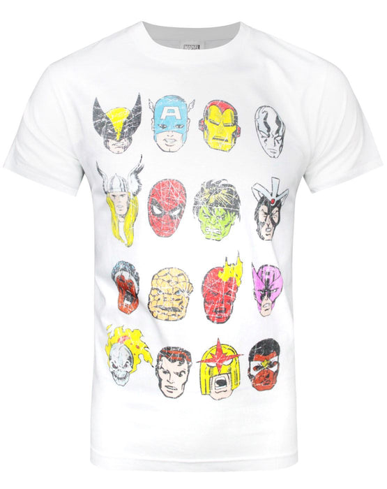Marvel Comics Heads Men's T-Shirt