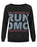 Amplified Run DMC Logo Women's Speckled Sweater