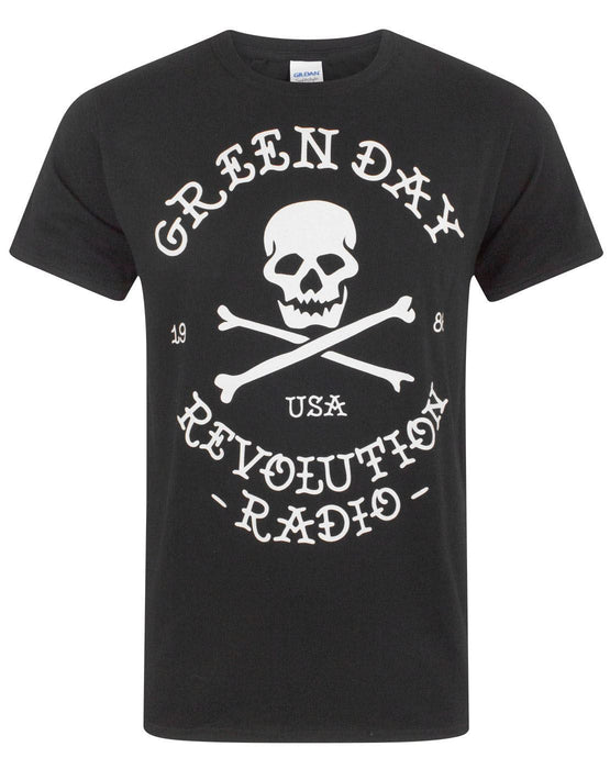 Green Day Revolution Radio Skull Cross Bones Men's T-Shirt