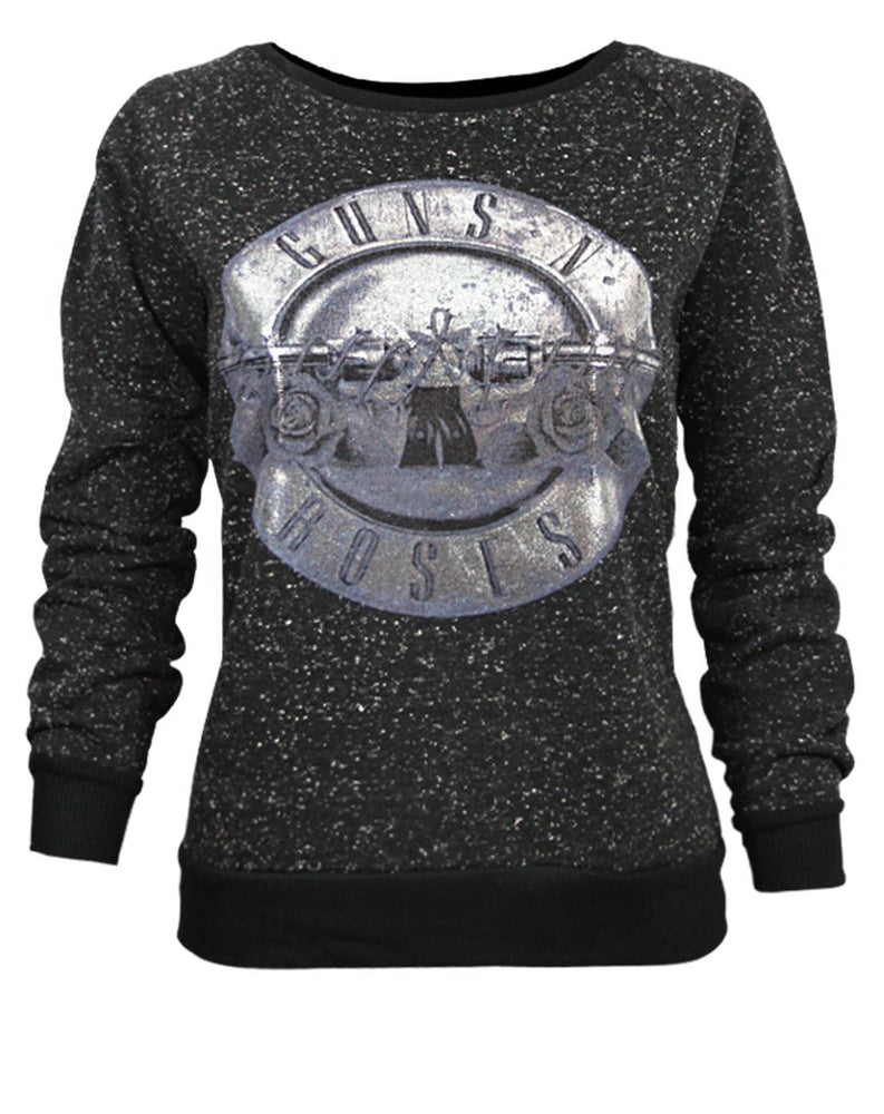 Amplified Guns N Roses Foil Drum Women's Sweater
