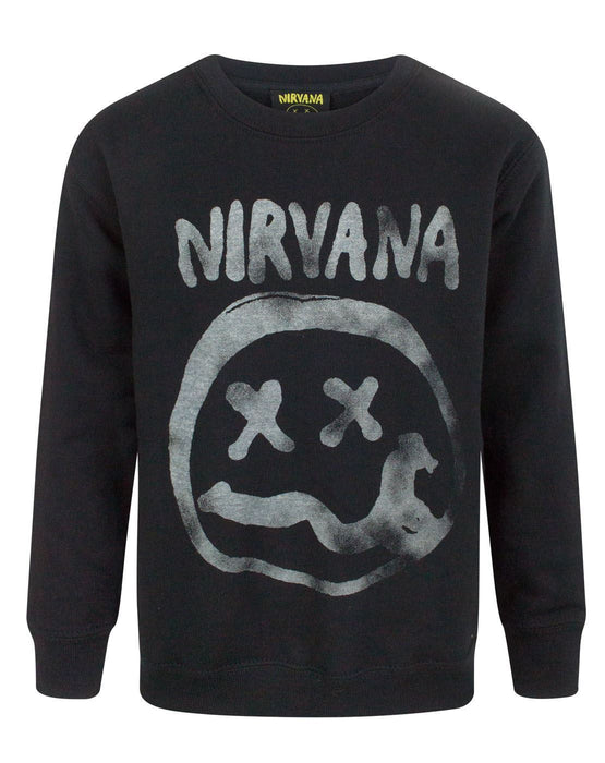Nirvana Smiley Logo Boy's Sweatshirt