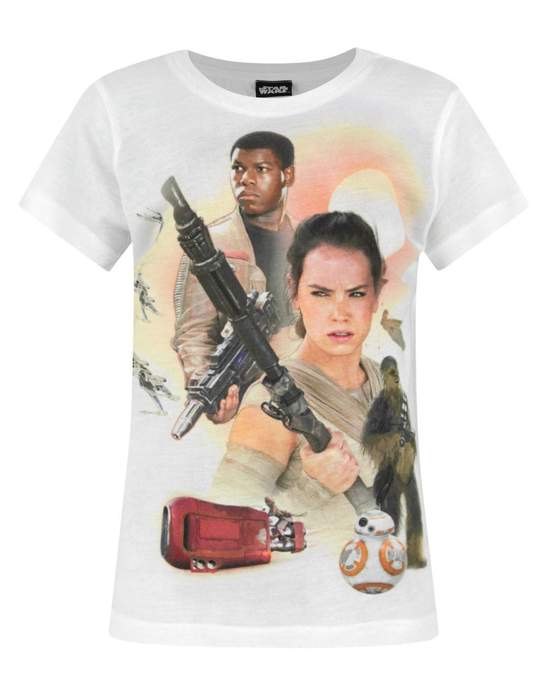 Star Wars Force Awakens Heroes Sublimation Girl's T-Shirt
