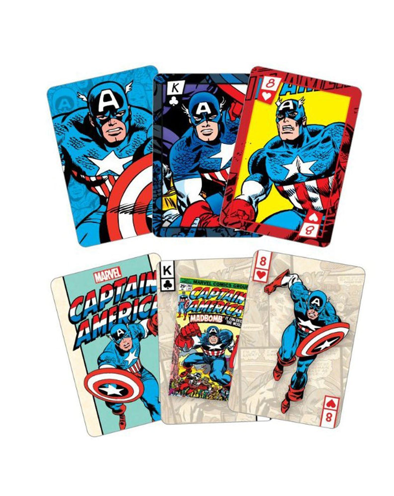 Captain America Playing Cards And Tin