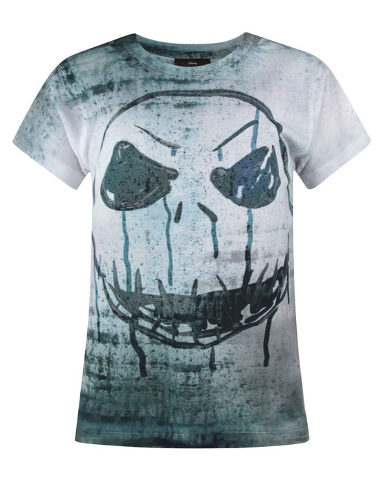 Nightmare Before Christmas Jack Skellington Face Sublimation Girl's T-Shirt